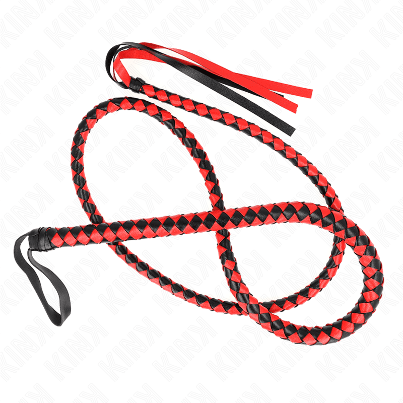 KINK - RED LONG SNAKE WHIP 210 CM 2