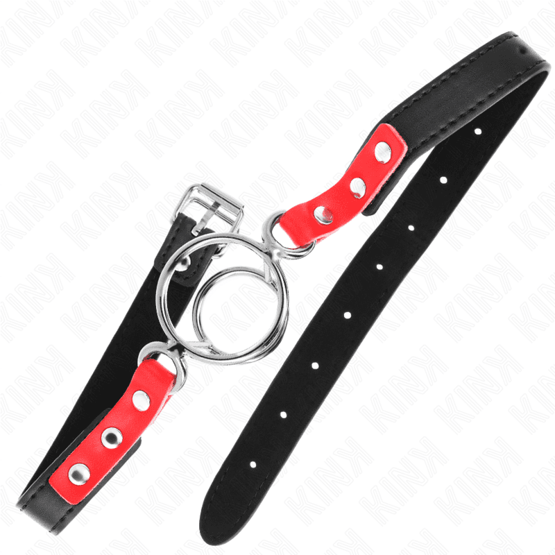 KINK - GAG WITH MULTIPLE O-RINGS 4 / 4.8 CM RED 38 X 56 CM 5