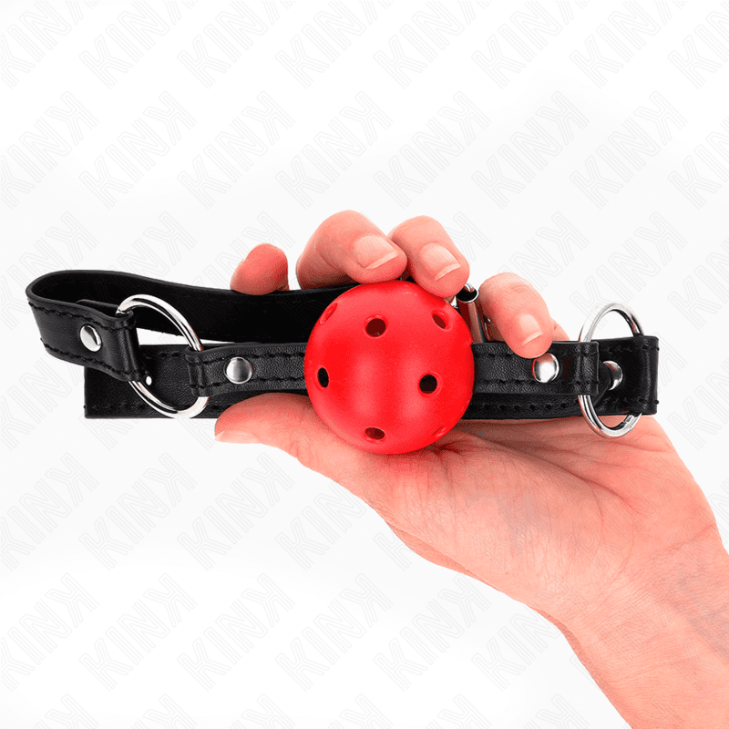 KINK - HOLLOW HARD RED BALL 4.5 CM GAG MODEL 1 63.5 X 2 CM 5