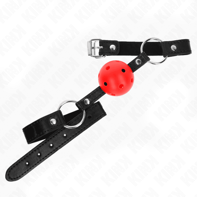 KINK - HOLLOW HARD RED BALL 4.5 CM GAG MODEL 1 63.5 X 2 CM 2