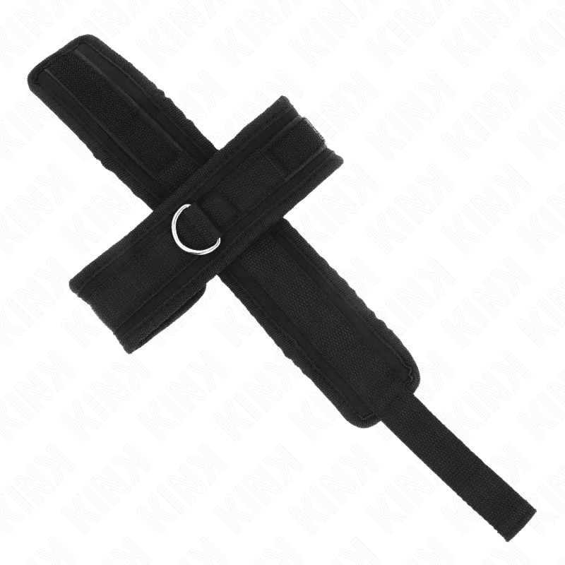 KINK - CROSS CUFFS BLACK 34 X 5.5 CM 5