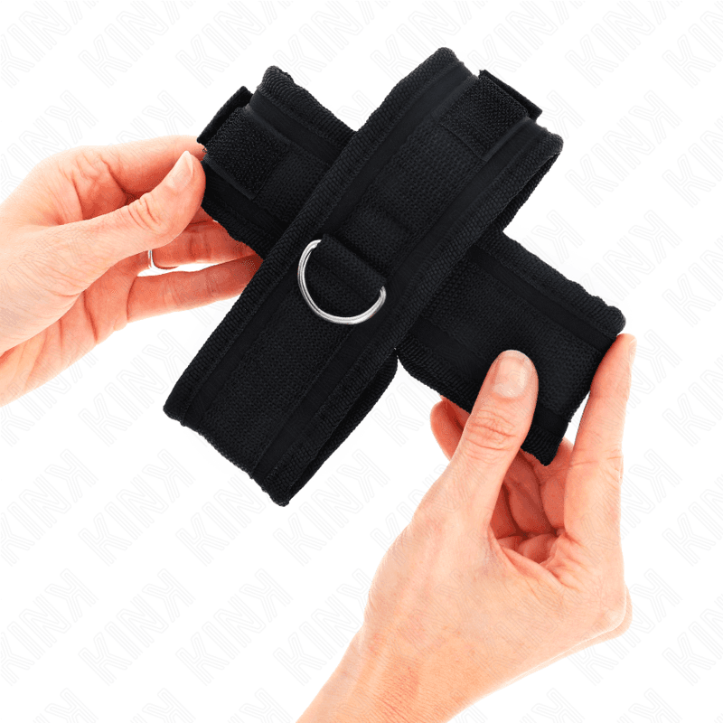 KINK - CROSS CUFFS BLACK 34 X 5.5 CM 2