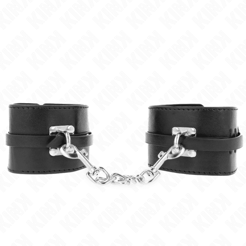 KINK - DELUXE LOCKING WRIST RESTRAINTS BLACK ADJUSTABLE 14.5-21 CM X 6 CM 2