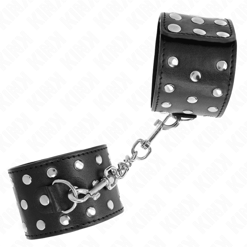 KINK - PUNK WRIST RESTRAINTS ADJUSTABLE 19-24 CM X 5.5 CM 5