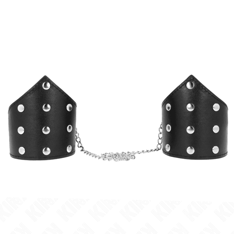 KINK - BLACK POINT STYLE WRISTBANDS WITH CHAIN ADJUSTABLE 17-23 CM X 8.5 CM 2
