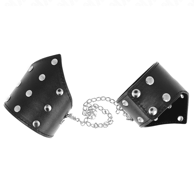 KINK - BLACK POINT STYLE WRISTBANDS WITH CHAIN ADJUSTABLE 17-23 CM X 8.5 CM 5