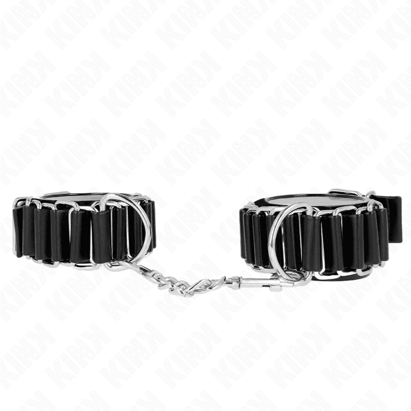 KINK - HINGE-LIKE THIN WRIST RESTRAINTS BLACK ADJUSTRABLE 16-22 CM X 3.5 CM 2