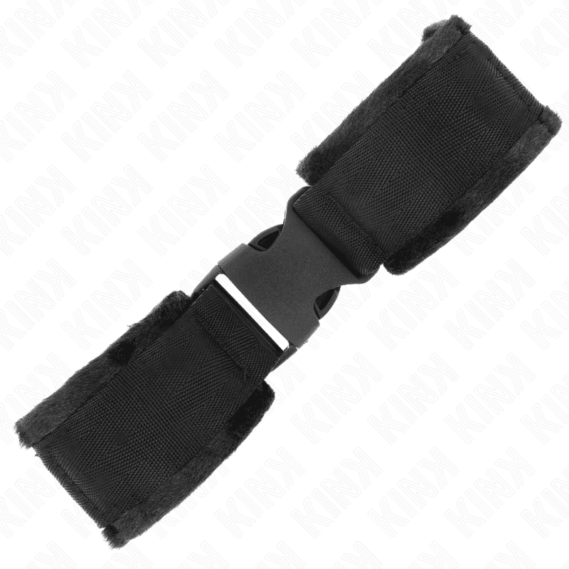 KINK - NYLON BIND HOOK&LOOP WRIST RESTRAINTS RED-BLACK MODEL 1 AJDUSTABLE 25-35 CM X 6 CM 5