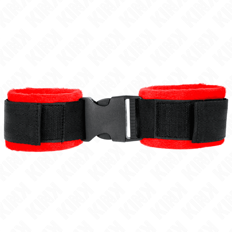 KINK - NYLON BIND HOOK&LOOP WRIST RESTRAINTS BLACK MODEL 1 AJDUSTABLE 25-35 CM X 6 CM 2