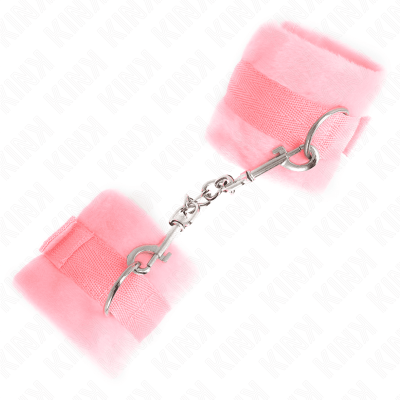 KINK - BEGINNER FUR HAND CUFFS PINK 30 X 7 CM 5