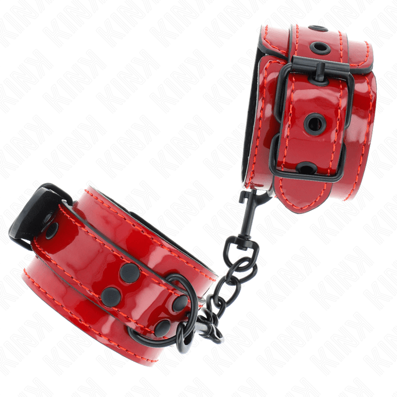 KINK - DARK RED WRIST CUFFS 23 X 5 CM 4