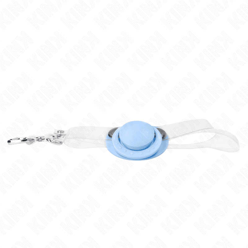 KINK - LIGHT BLUE PACIFIER SHAPED GAG 5.5 x 4 CM ADJUSTABLE 43-60 CM 5