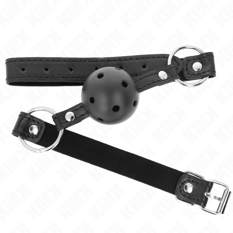 KINK - HOLLOW HARD BLACK BALL 4.5 CM GAG MODEL 1 63.5 X 2 CM 2