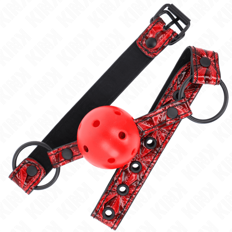 KINK - DIAMOND PATTERN BALL 4.5 CM GAG MODEL 1 64.5 CM ADJUSTABLE 42-60 CM 2