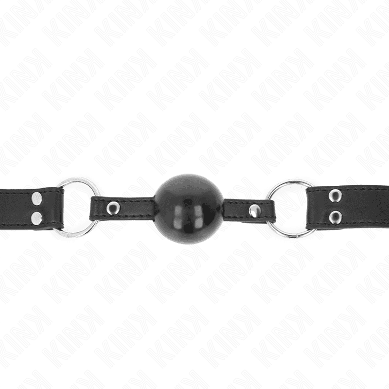 KINK - SOFT AND SOLID BALL 4 CM GAG WITH LEATHERETTE STRAP 62 x 2.5 CM ADJUSTABLE 42-58 CM 4
