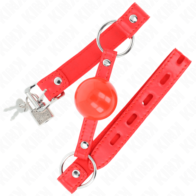 KINK - TPE BALL 4 CM GAG WITH ROJO LOCK 60 x 2 CM 2