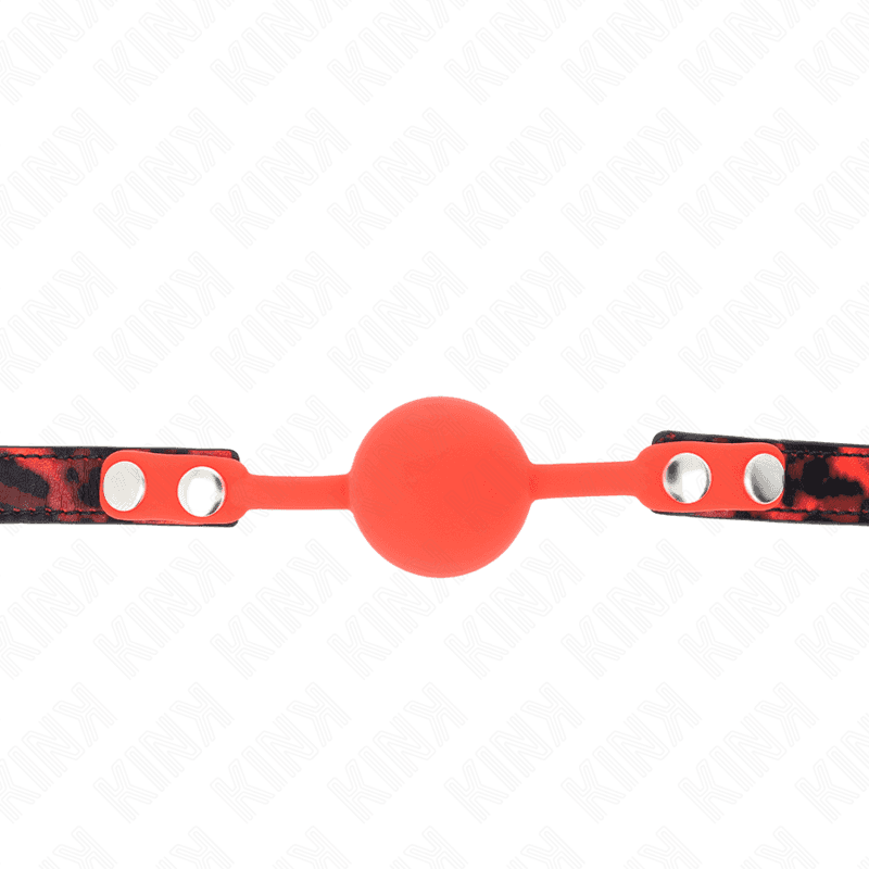 KINK - MODEL 2 SILICONE BALL 4 CM GAG WITH LOCK 60 x 2 CM 4