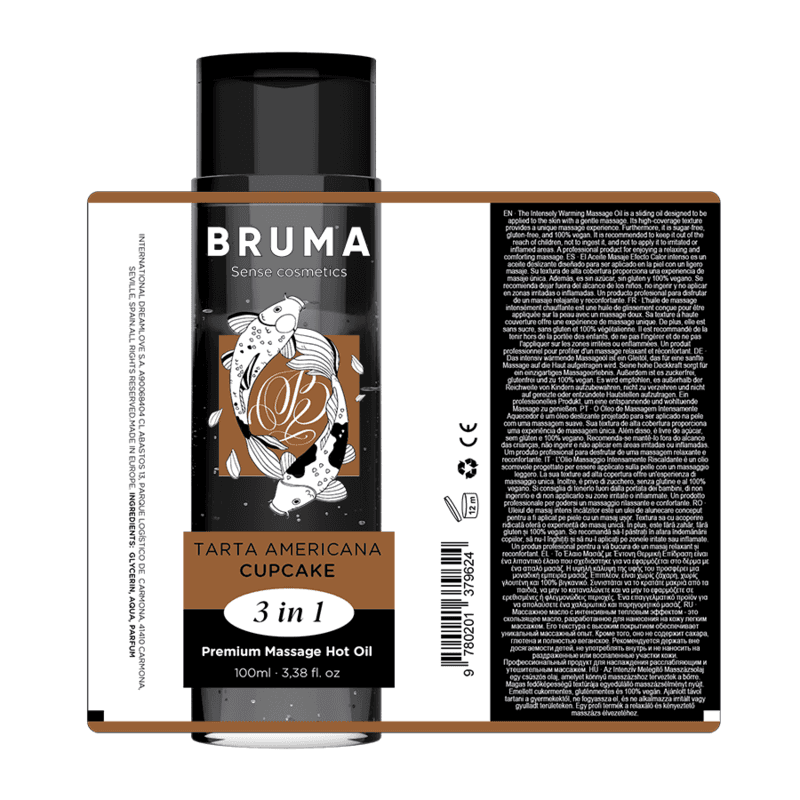 BRUMA - PREMIUM MASSAGE HOT OIL CUPCAKE 3 IN 1 - 100 ML 5