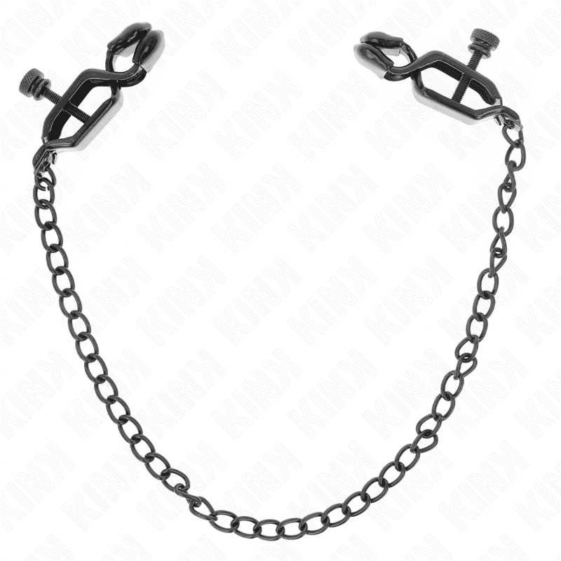 KINK - FLAT CHAIN NIPPLE CLAMPS BLACK 30 CM 2