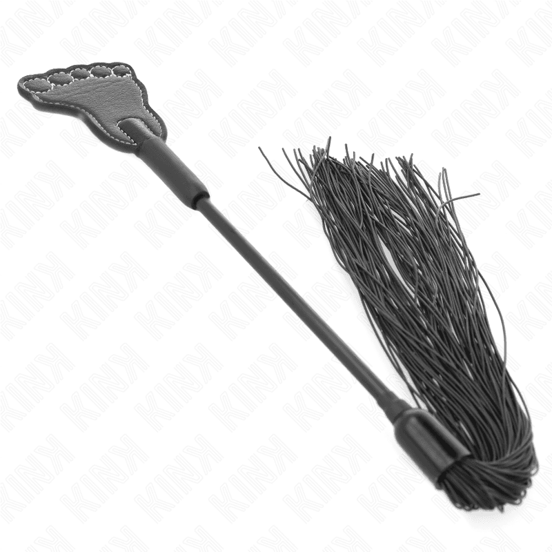 KINK - FOOT SHAPED PADDLE WITH TASSEL WHIP 31 CM 2