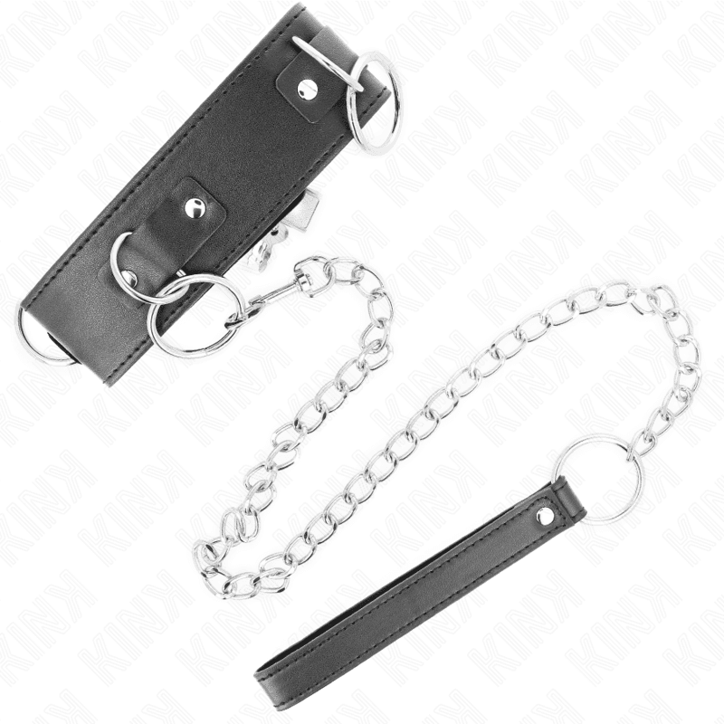 KINK - NECKLACE WITH LEASH 65 CM 3 RING MODEL 2 ADJUSTABLE 36-43 CM X 5 CM 2