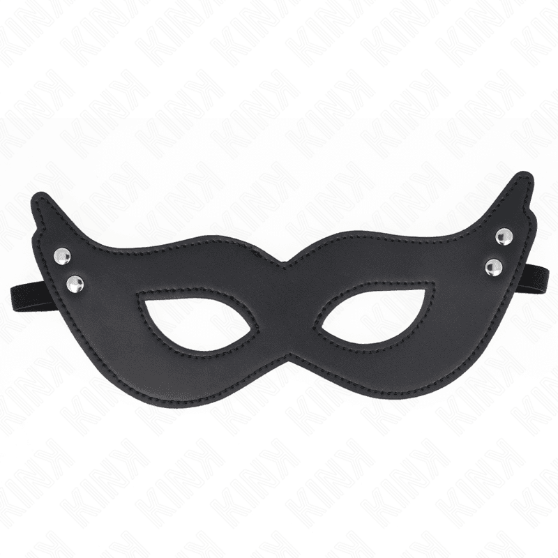KINK - LEATHERETTE MASK WITH RIVETS MODEL 1 26 x 8 CM 4