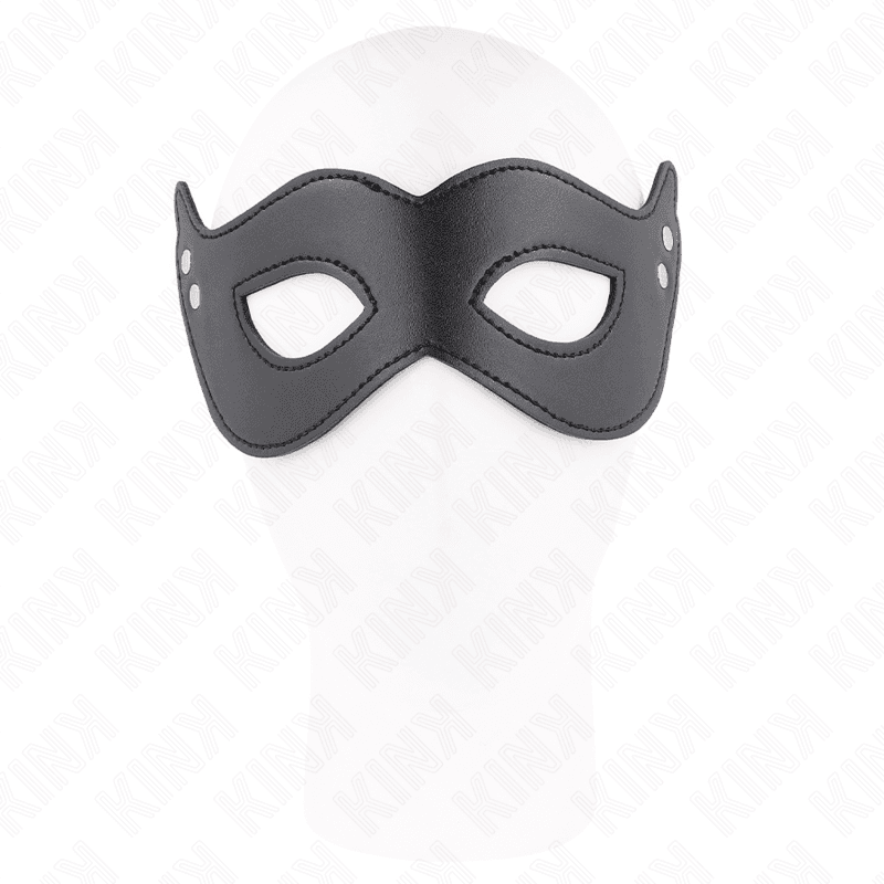 KINK - LEATHERETTE MASK WITH RIVETS MODEL 1 26 x 8 CM 2