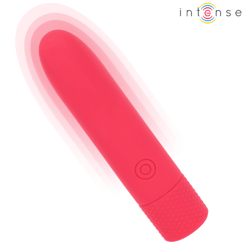 INTENSE - SYMONE USB RECHARGEABLE VIBRATING BULLET 8 VIBRATIONS RED 10 X 2.2 CM 2