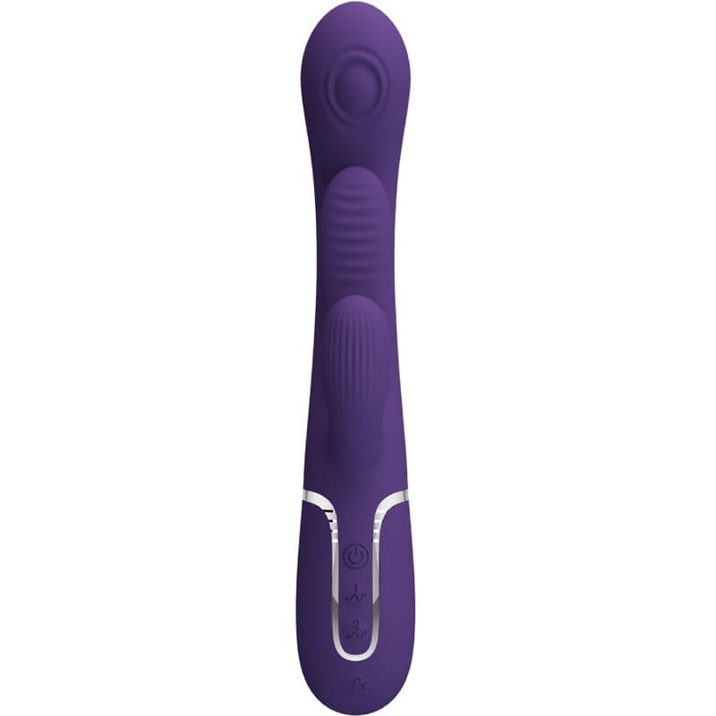 PRETTY LOVE - SHANIA TRIPLE RABBIT VIBRATOR MULTIFUNCTION PURPLE 3
