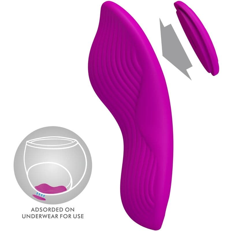 PRETTY LOVE - ROMARIO LAY-ON CLITORIS STIMULATOR REMOTE CONTROL PINK 5