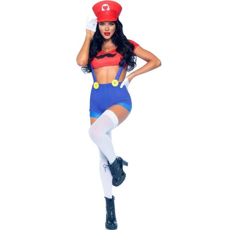 LEG AVENUE - SEXY COSTUME MARIO BROS RED/BLUE M 2