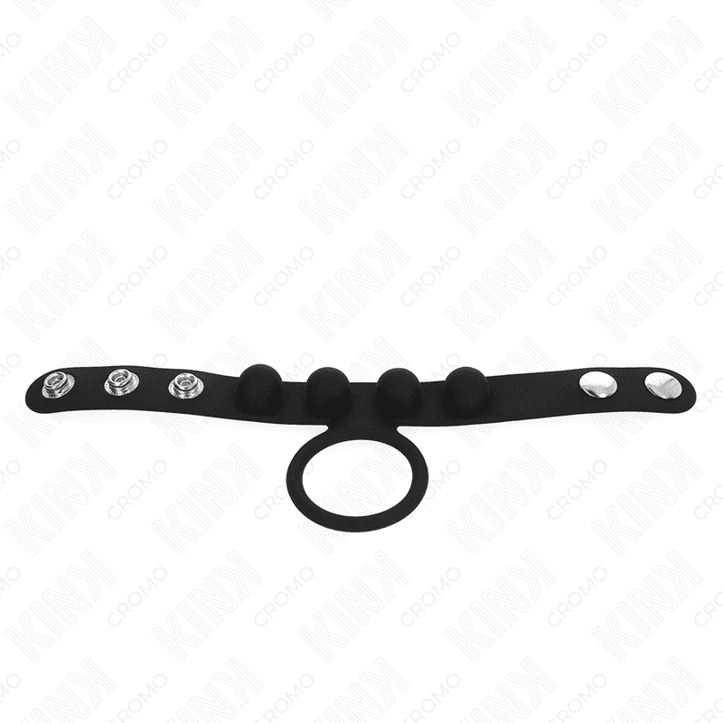 KINK - LEATHER PENIS RING 3.5 CM WITH PRESSURE CLOSURE 23 X 2 CM 5