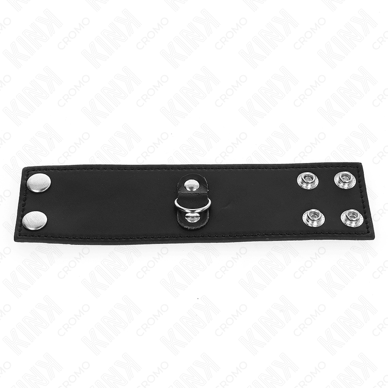 KINK - LEATHER PENIS RING WITH PRESSURE CLOSURE 18 X 5 CM 5
