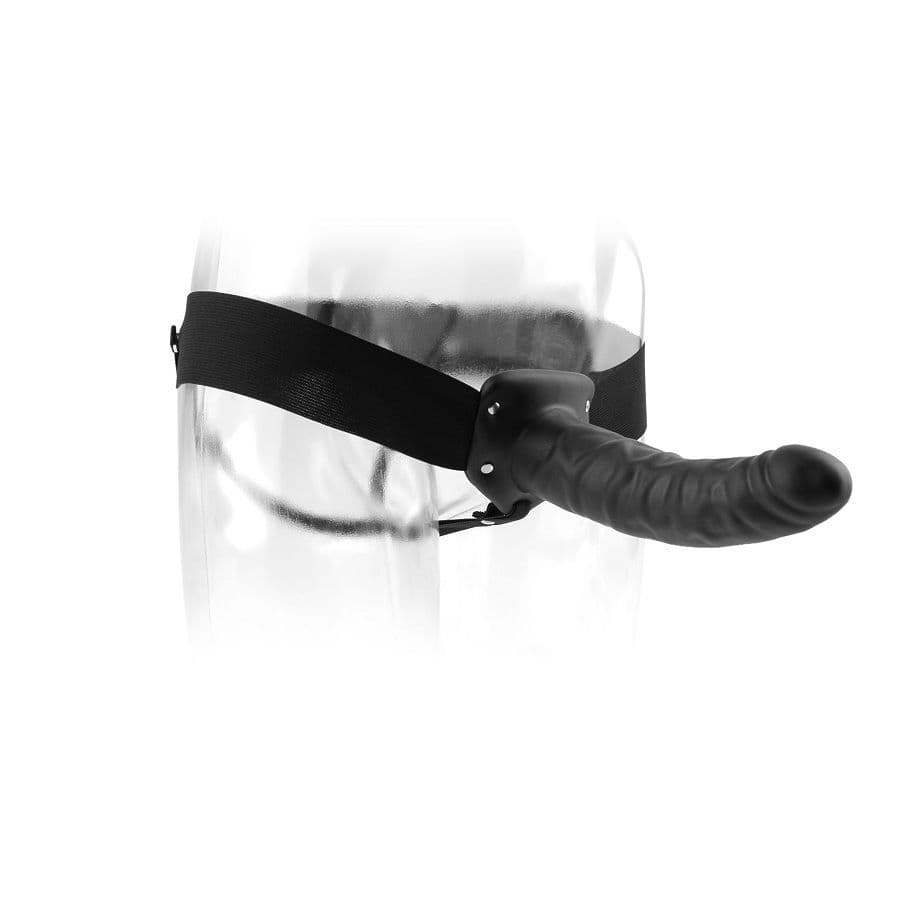 FETISH FANTASY SERIES - 19 CM HOLLOW STRAP-ON BLACK 2