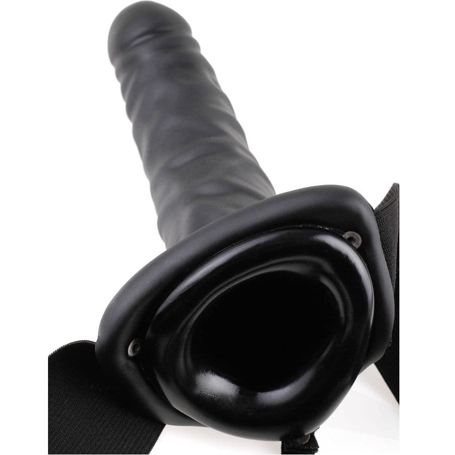 FETISH FANTASY SERIES - 19 CM HOLLOW STRAP-ON BLACK 4