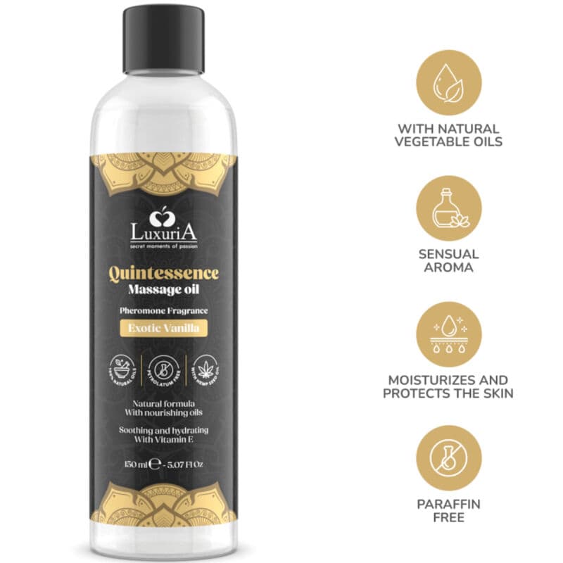 INTIMATELINE LUXURIA - ACEITE DE MASAJES VAINILLA EXOTIC 150 ML 4