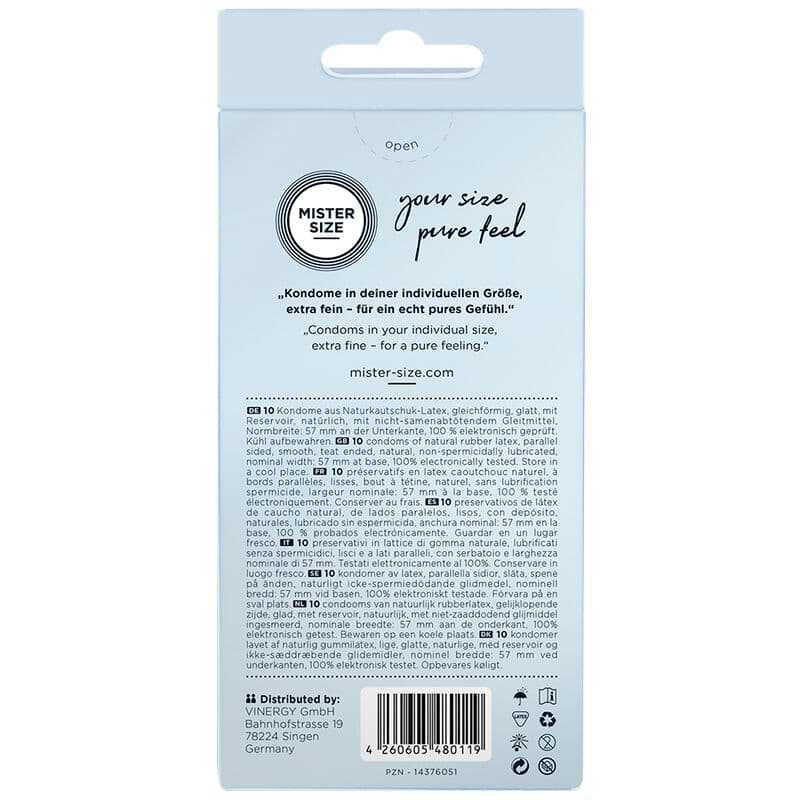 MISTER SIZE - CONDOM SIZE L 57 MM (10 UNITS) 4