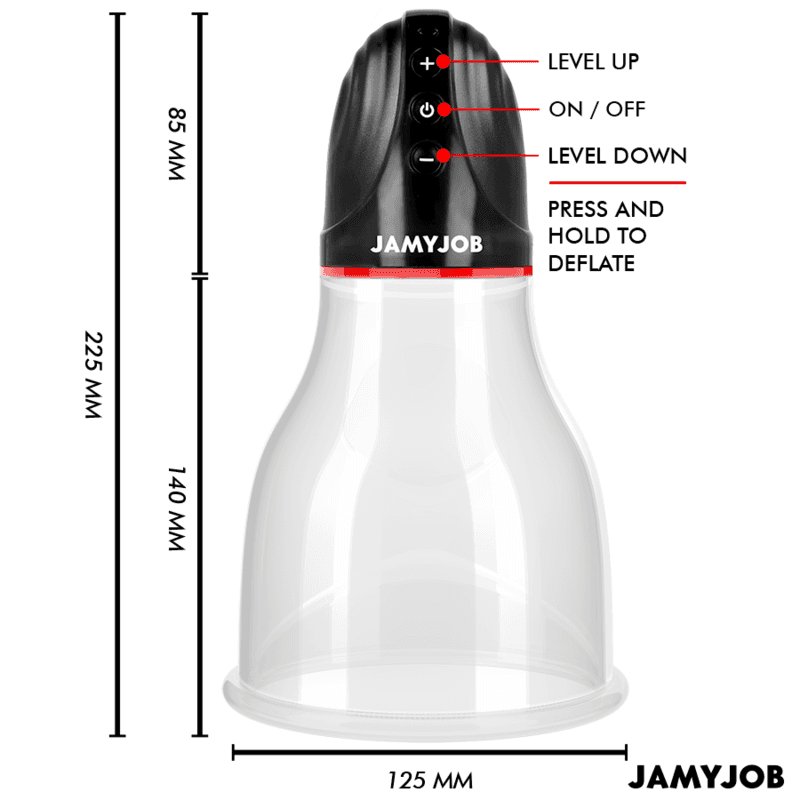 JAMYJOB - XPAND LITE AUTOMATIC TESTICLE PUMP 3 SUCTION LEVELS GREY 5