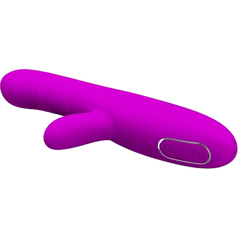 PRETTY LOVE - ANGELIQUE MULTIFUNCTION VIBRATOR + CLITORIS STIMULATOR PURPLE 2