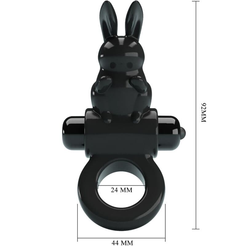 PRETTY LOVE - EXCITING RING RABBIT VIBRATOR RING 10 VIBRATIONS BLACK 3
