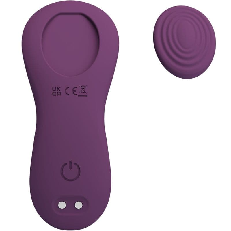 PRETTY LOVE - MANE LAY ON CLITORIS MASSAGER 10 VIBRATIONS REMOTE CONTROL PURPLE 2