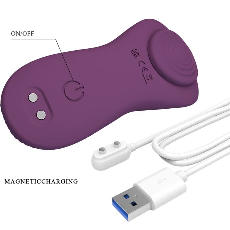 PRETTY LOVE - MANE LAY ON CLITORIS MASSAGER 10 VIBRATIONS REMOTE CONTROL PURPLE 5