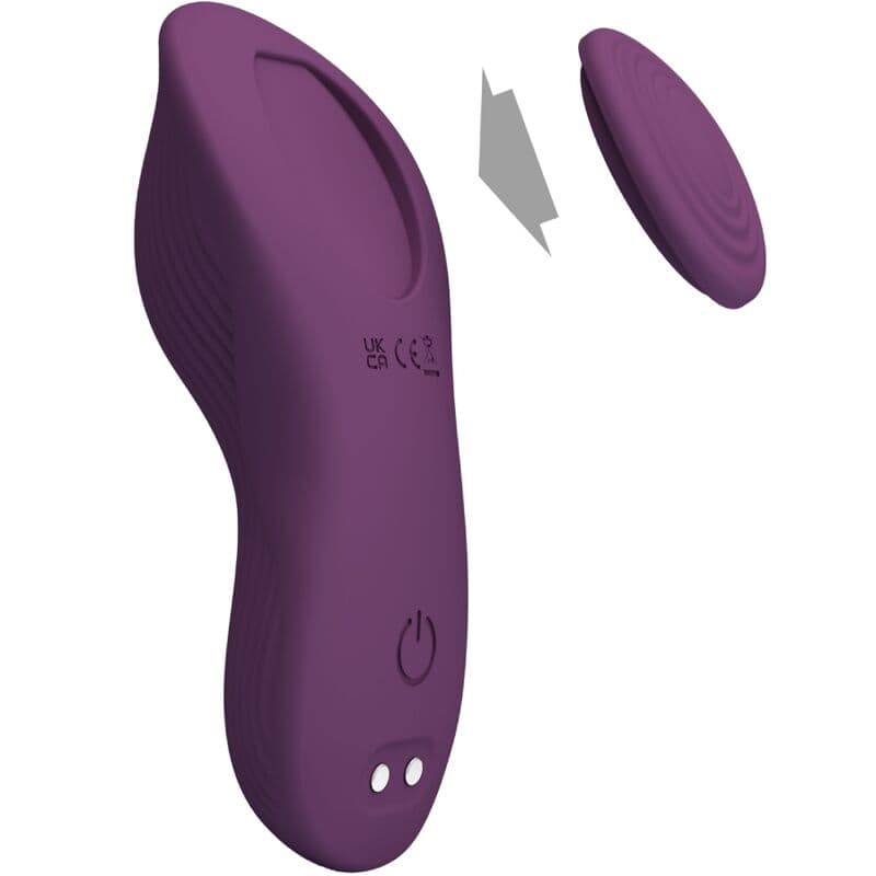 PRETTY LOVE - MANE LAY ON CLITORIS MASSAGER 10 VIBRATIONS REMOTE CONTROL PURPLE 3