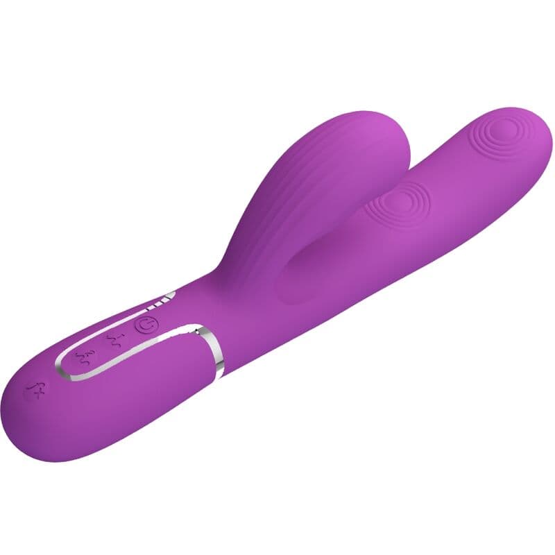 PRETTY LOVE - PERLITA 3 IN 1 MULTIFUNCTION RABBIT VIBRATOR  PURPLE 3