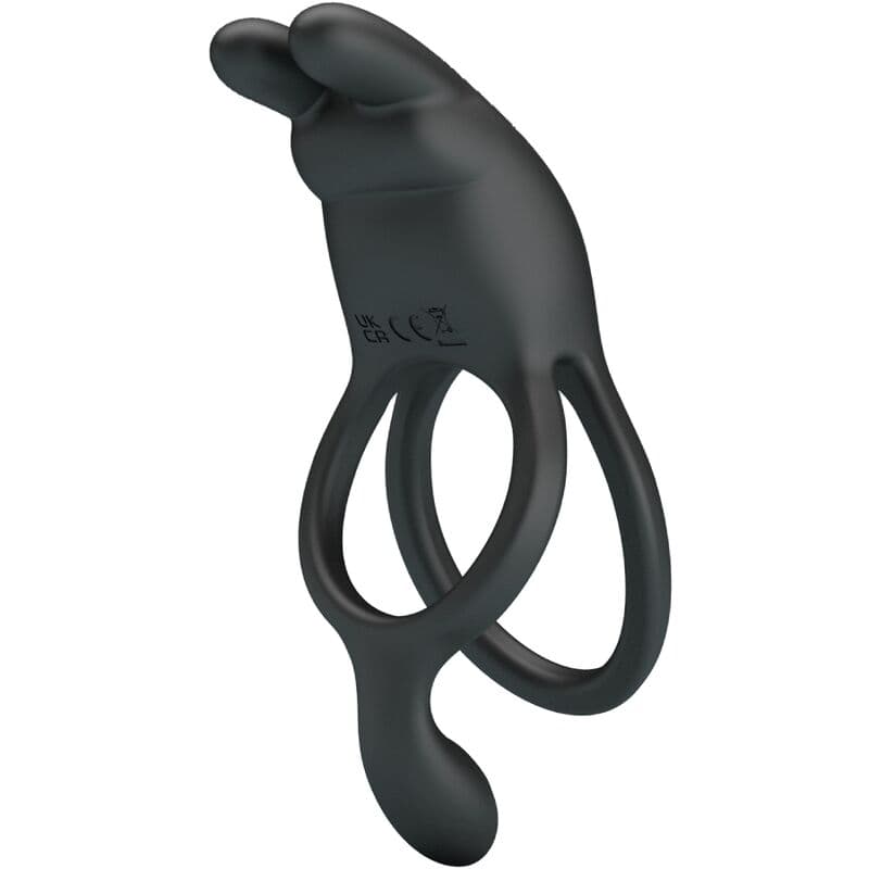 PRETTY LOVE - SETH DOUBLE VIBRATING RING RABBIT 7 VIBRATIONS BLACK 3