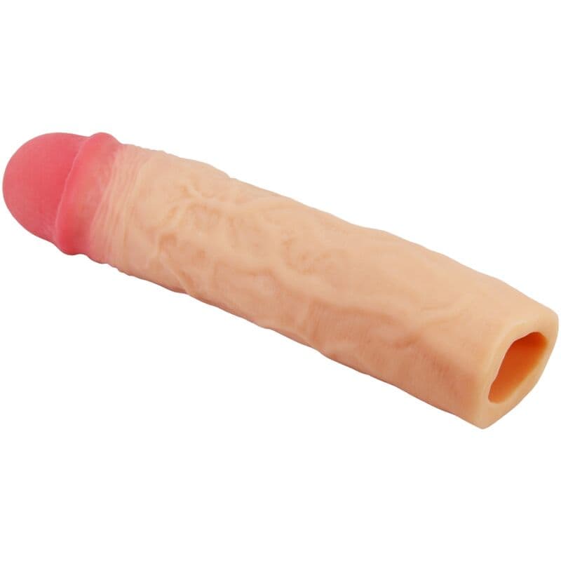 PRETTY LOVE - DEREK PENIS SLEEVE WITH 7.6 CM EXTENSION FLESH 3