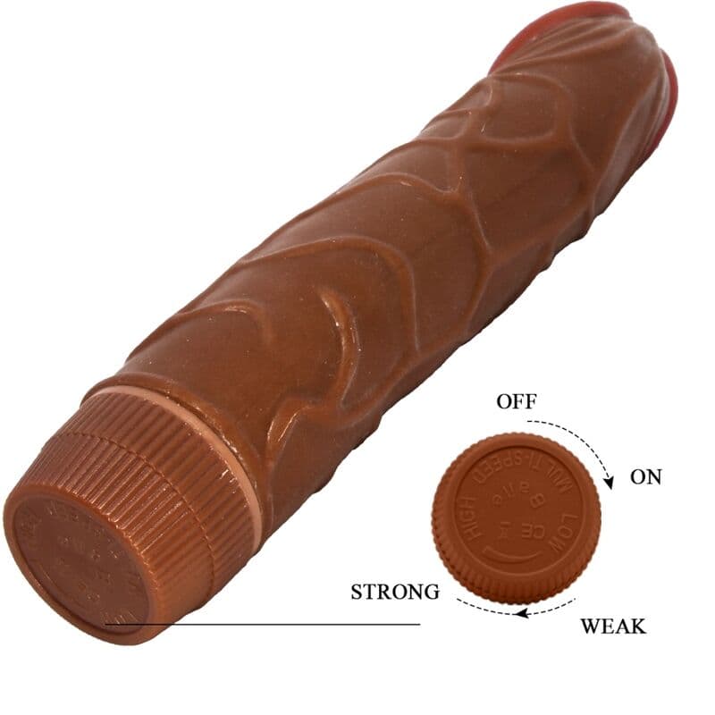BAILE - BOB REALISTIC VIBRATOR 22.5 CM MULATTO 5