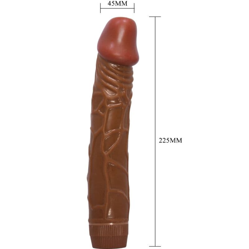 BAILE - BOB REALISTIC VIBRATOR 22.5 CM MULATTO 4