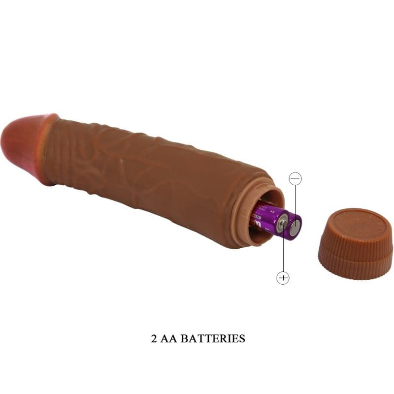 BAILE - JEFF REALISTIC VIBRATOR 19.5 CM MULATTO 4