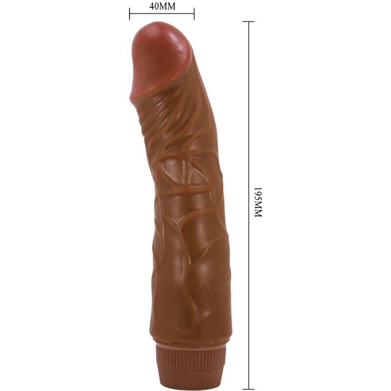 BAILE - JEFF REALISTIC VIBRATOR 19.5 CM MULATTO 3